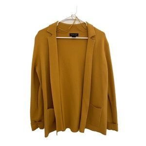 Rachel Zoe mustard cardigan